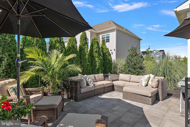 355 Dillon Cir, Middletown, DE 19709 - view of patio with outdoor lounge area