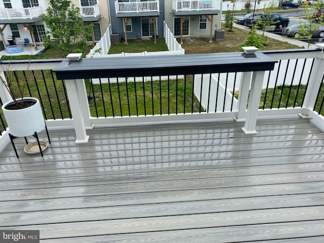 deck with central AC