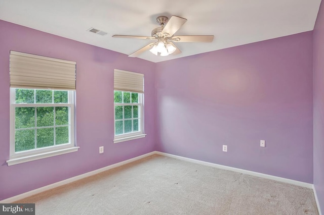 6427 Osprey Ct, Woodbridge, VA 22192 - unfurnished room featuring carpet flooring, baseboards, and a ceiling fan