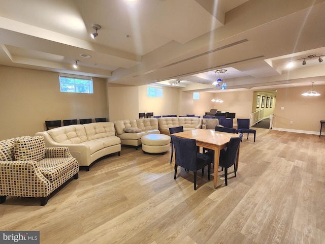 66 Franklin St Unit 307, Annapolis, MD 21401 - living area with light wood-style flooring and baseboards