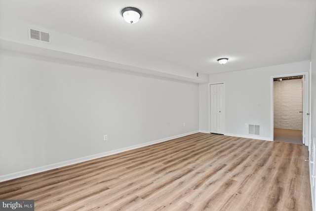 3823 9th Rd S, Arlington, VA 22204 - spare room featuring light wood-style floors and baseboards