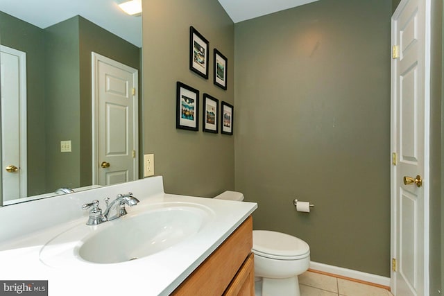 175 Roman Ridge Rd Unit 15, Oakland, MD 21550 - bathroom featuring vanity, tile patterned floors, toilet, and baseboards