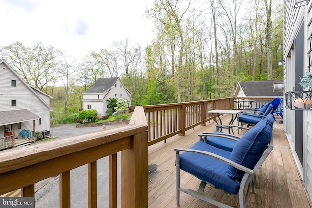175 Roman Ridge Rd Unit 15, Oakland, MD 21550 - deck with an outbuilding and outdoor dining space