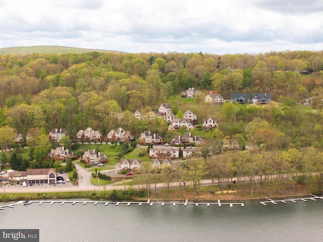 175 Roman Ridge Rd Unit 15, Oakland, MD 21550 - aerial view of residential area with a heavily wooded area and a large body of water