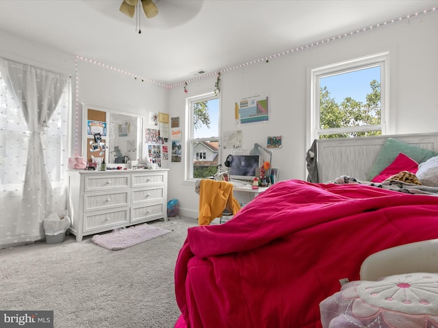 4511 Powell Ave, Baltimore, MD 21206 - bedroom featuring carpet floors and ceiling fan