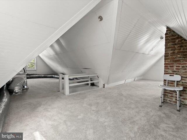 4511 Powell Ave, Baltimore, MD 21206 - additional living space with lofted ceiling and carpet floors