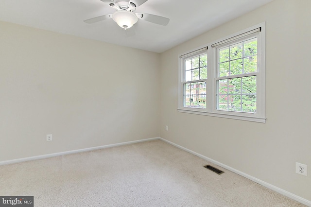 4785 Catterick Ct, Fairfax, VA 22032 - carpeted spare room featuring baseboards and ceiling fan
