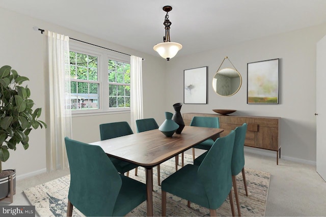 4785 Catterick Ct, Fairfax, VA 22032 - dining area featuring light carpet and baseboards