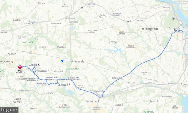 4785 Catterick Ct, Fairfax, VA 22032 - map of property location