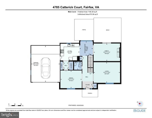 4785 Catterick Ct, Fairfax, VA 22032 - home floor plan