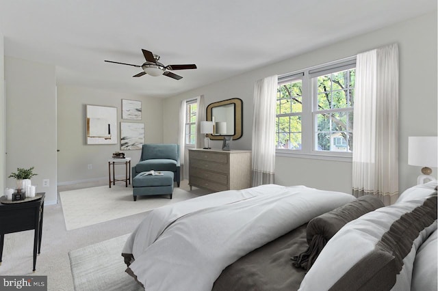 4785 Catterick Ct, Fairfax, VA 22032 - bedroom featuring carpet flooring, baseboards, and a ceiling fan