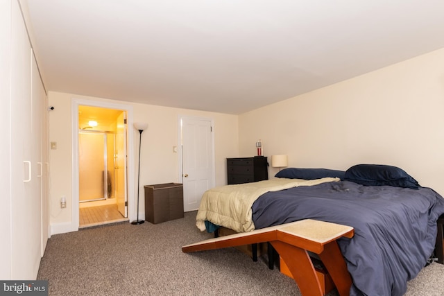 bedroom featuring carpet flooring