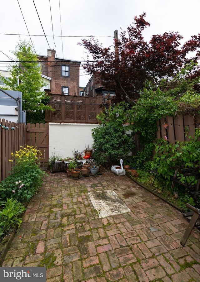 view of patio / terrace featuring a fenced backyard