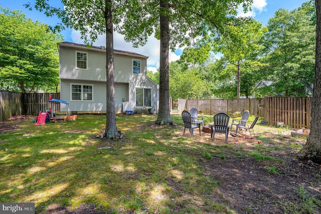 4783 Jaybird Ct, Waldorf, MD 20603 - view of yard with a fire pit