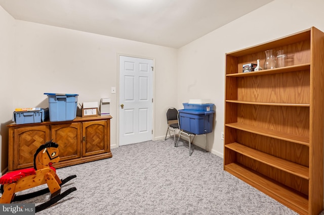 office featuring carpet and baseboards