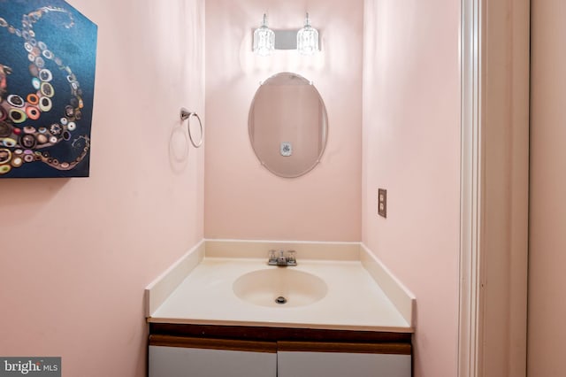 bathroom featuring vanity