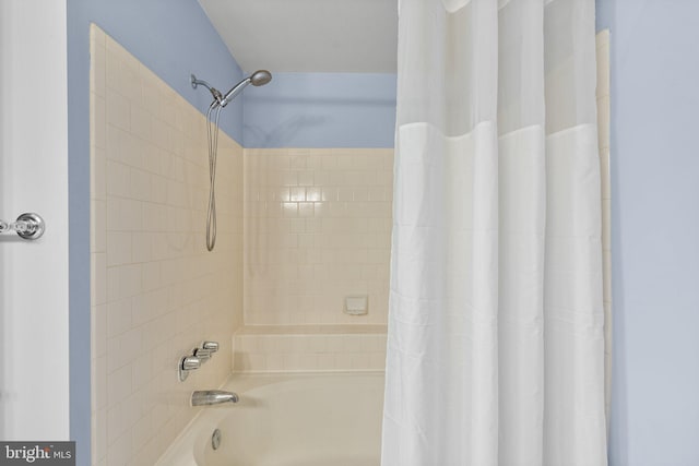 7617 Stony Creek Ln, Ellicott City, MD 21043 - bathroom with shower / tub combo with curtain