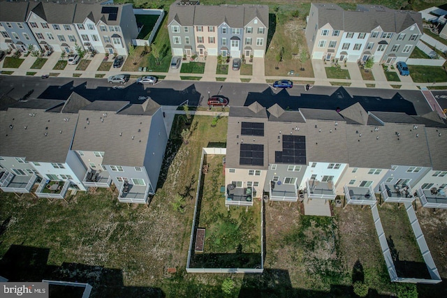 aerial view of residential area