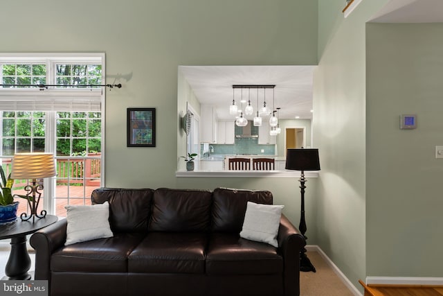 7071 Garden Walk, Columbia, MD 21044 - living room with baseboards