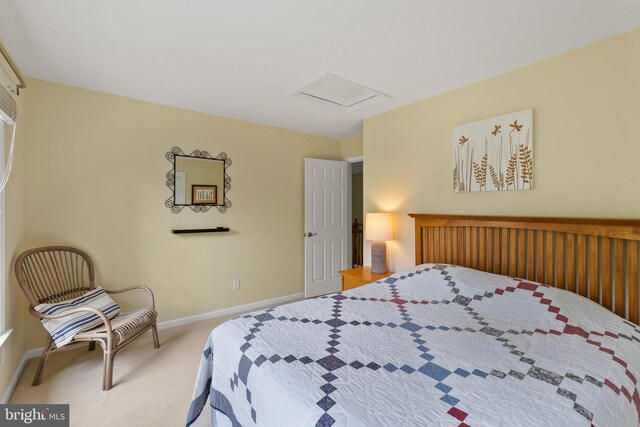 7071 Garden Walk, Columbia, MD 21044 - carpeted bedroom with attic access and baseboards