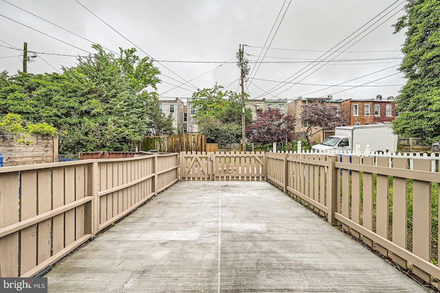 view of patio / terrace with fence