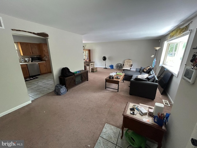 168 Garden Ave, Browns Mills, NJ 08015 - living room with light carpet