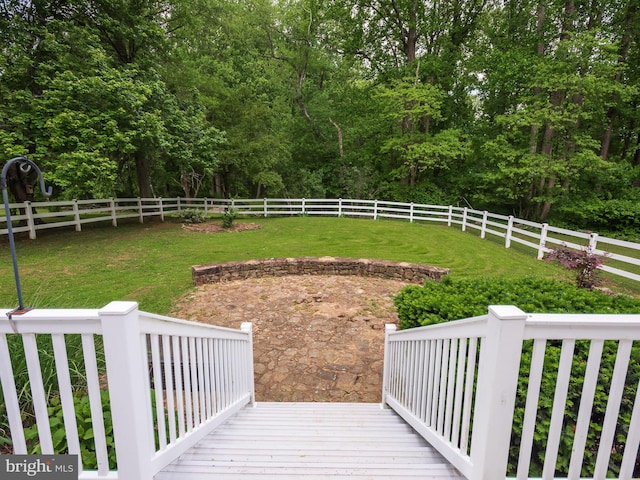 51 Seminary Rd, Glenmoore, PA 19343 - view of yard with a deck