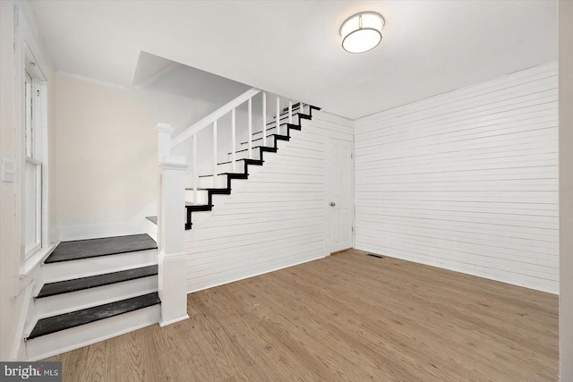 8422 Newark Rd, Newark, MD 21841 - stairs with wood finished floors