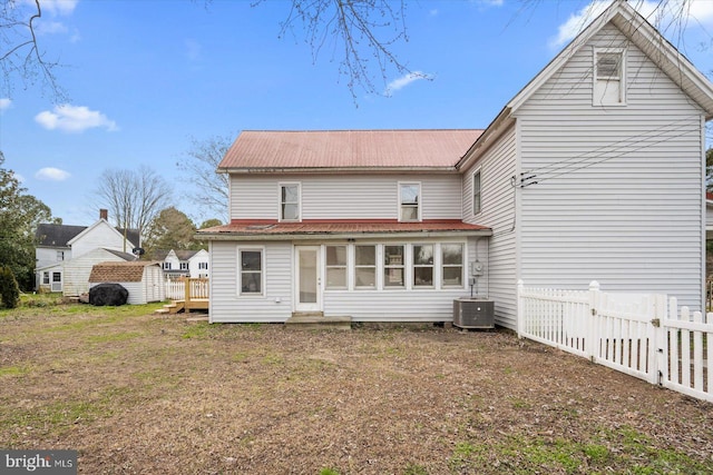 8422 Newark Rd, Newark, MD 21841 - back of property with metal roof and entry steps