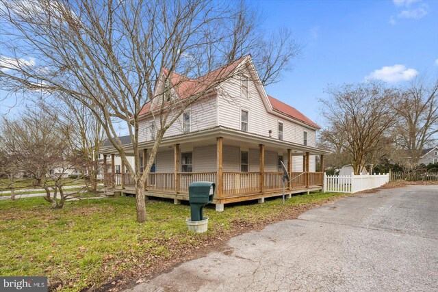 8422 Newark Rd, Newark, MD 21841 - view of home's exterior with covered porch