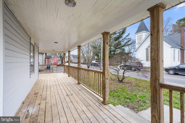 8422 Newark Rd, Newark, MD 21841 - view of wooden porch