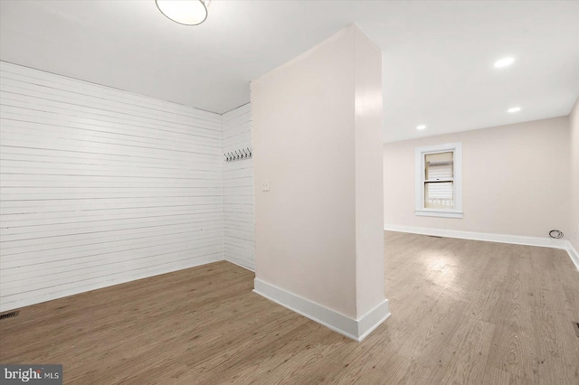 8422 Newark Rd, Newark, MD 21841 - spare room with baseboards, wood finished floors, and recessed lighting