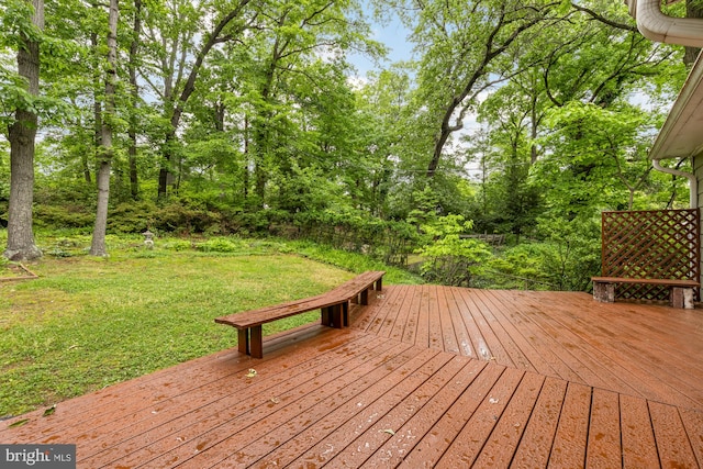6008 Hawthorne St, Cheverly, MD 20785 - deck featuring a lawn