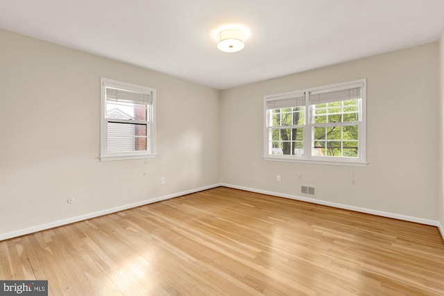 6008 Hawthorne St, Cheverly, MD 20785 - spare room featuring light wood-type flooring and baseboards