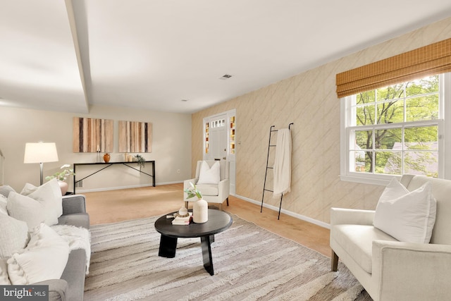6008 Hawthorne St, Cheverly, MD 20785 - living area featuring baseboards and carpet floors
