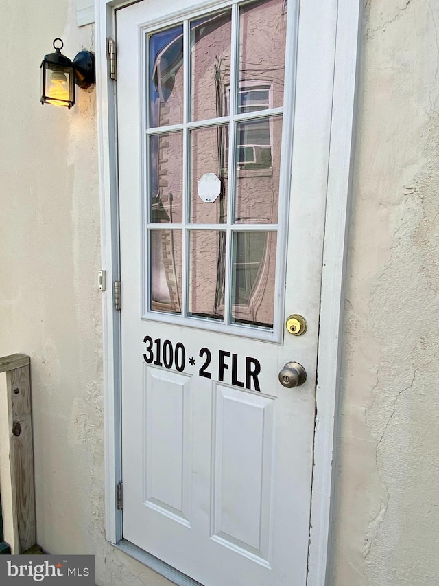 view of exterior entry