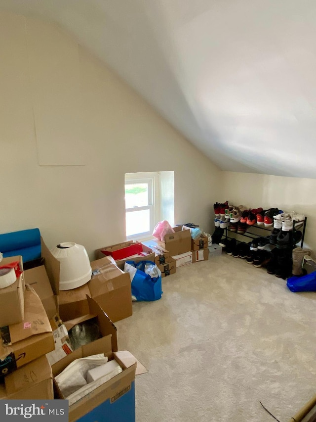 view of storage area