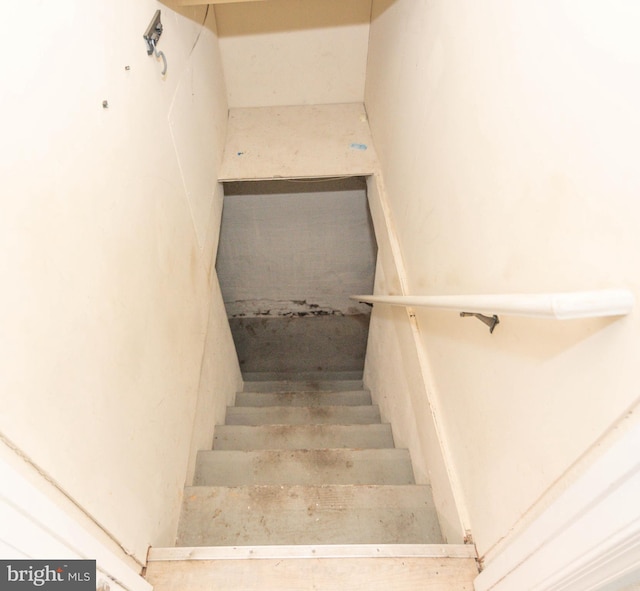 view of staircase