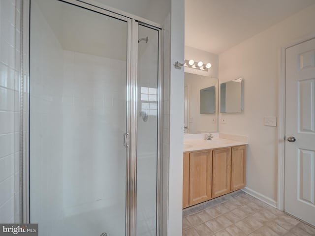 13195 Golders Green Pl, Bristow, VA 20136 - full bathroom with a shower stall and double vanity
