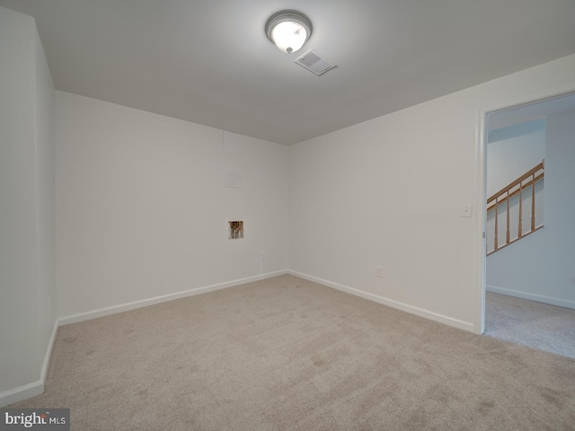 13195 Golders Green Pl, Bristow, VA 20136 - spare room with carpet, baseboards, and stairway