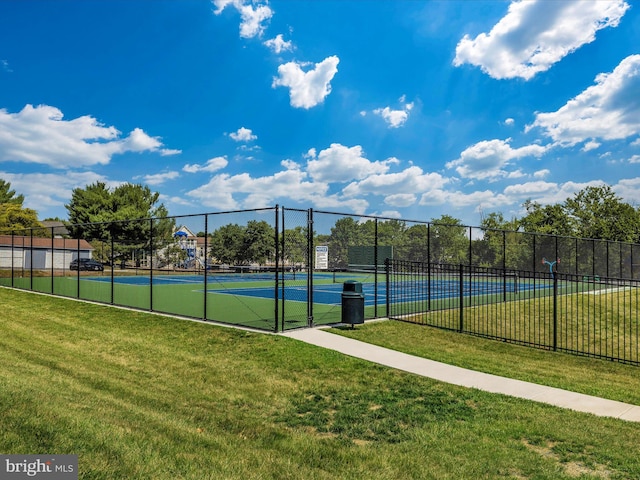 view of tennis court