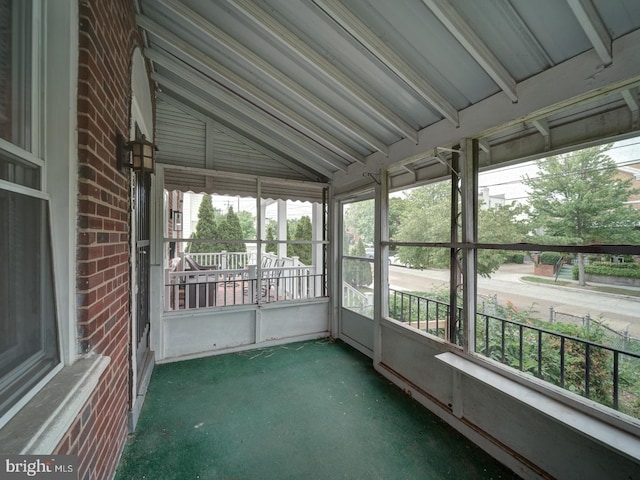 820 Tuckerman St NW, Washington, DC 20011 - unfurnished sunroom with lofted ceiling and plenty of natural light