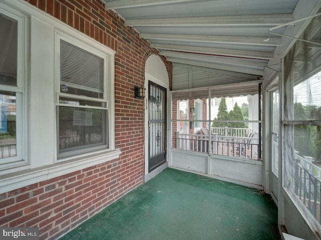 820 Tuckerman St NW, Washington, DC 20011 - unfurnished sunroom with lofted ceiling
