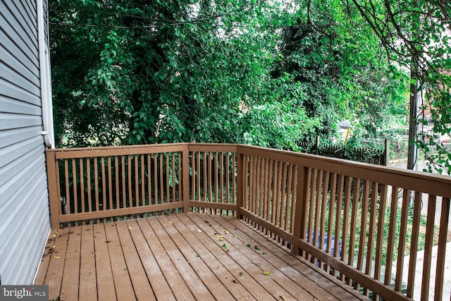 5519 Minnoka Ave, Baltimore, MD 21215 - view of wooden deck