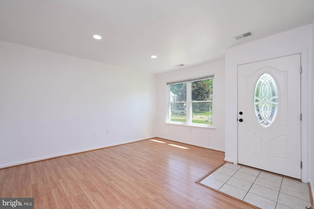 2012 All Hallows Ct, Waldorf, MD 20602 - entrance foyer featuring light wood finished floors, baseboards, and recessed lighting