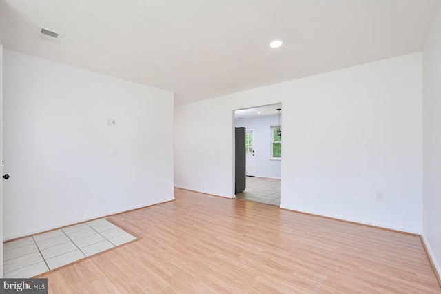 2012 All Hallows Ct, Waldorf, MD 20602 - spare room featuring light wood finished floors, recessed lighting, and baseboards