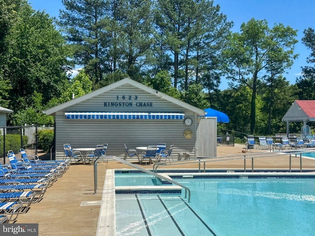 12821 Flagship Ave, Herndon, VA 20170 - community pool featuring a patio area