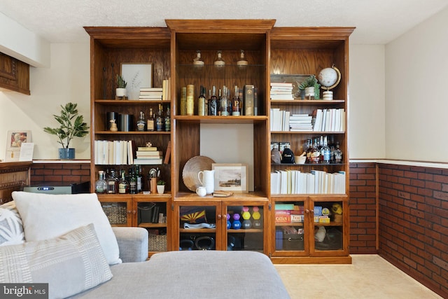 12821 Flagship Ave, Herndon, VA 20170 - sitting room with brick wall