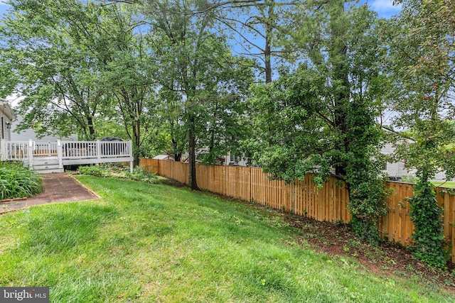 12821 Flagship Ave, Herndon, VA 20170 - view of yard with a wooden deck