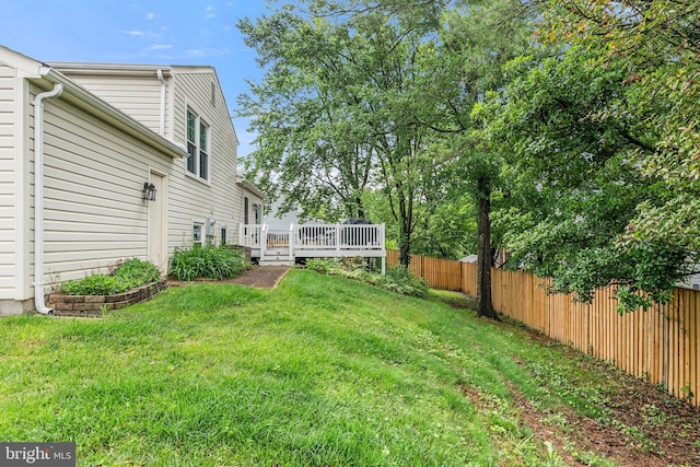 12821 Flagship Ave, Herndon, VA 20170 - view of yard with a deck